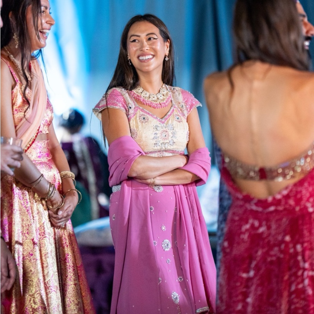 Baby Pink Sequin Lehenga XS/S